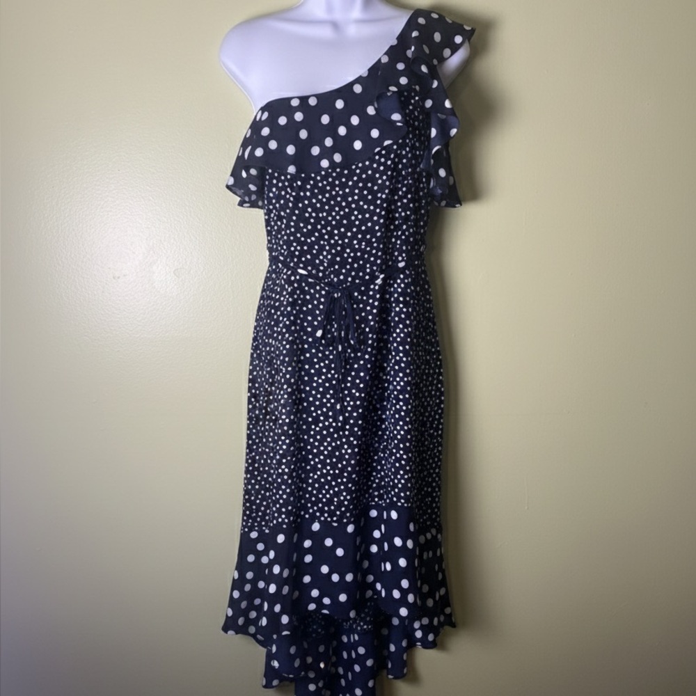 a.n.d e a w yPolka Dot One-Shoulder Dress